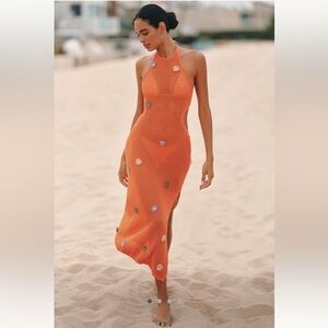 NWT Anthropologie - Celandine Crochet Halter Cover Up